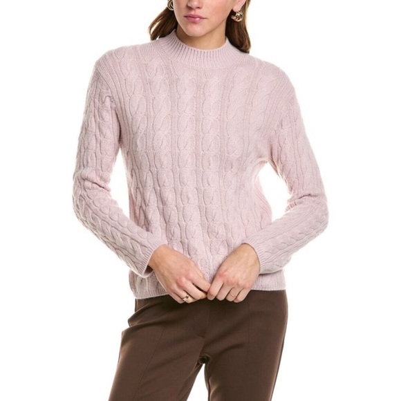 Vince Sweaters - Vince Twisted Cable Wool & Cashmere-Blend Sweater extra small